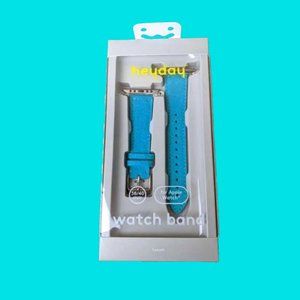 heyday- Apple Watch Band 38/40mm -canvas & Faux Leather Ocean Teal - new